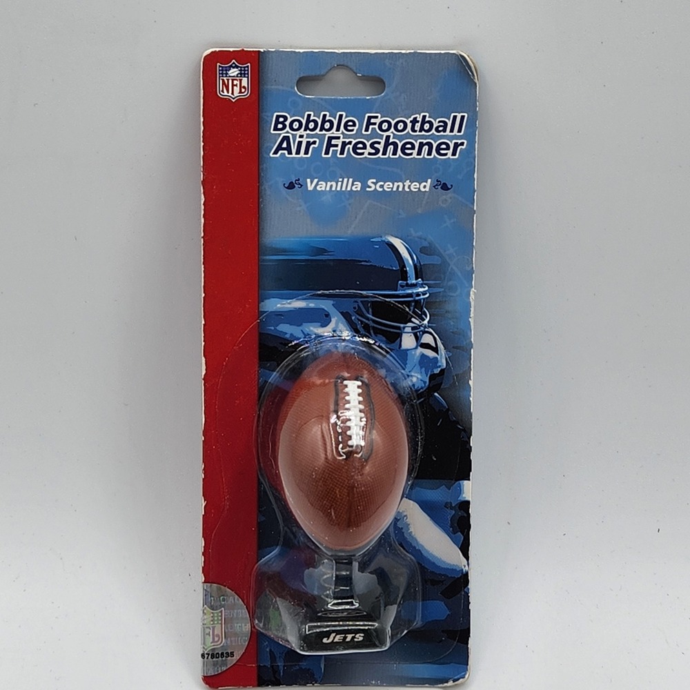 New York Jets‎ NFL Football Bobble Air Freshener Vanilla Scented